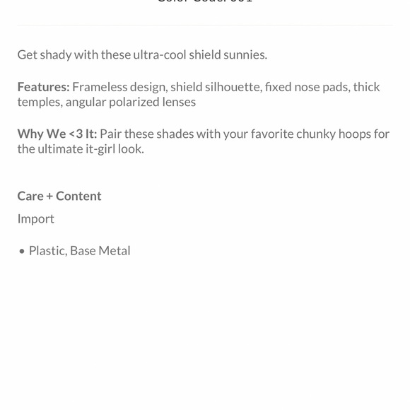 Free people supernova polarized sunglasses - Picture 4 of 8